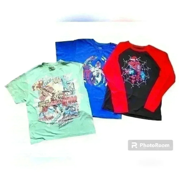 Boys T-Shirt Bundle Spider-Man Lg - Picture 1 of 4